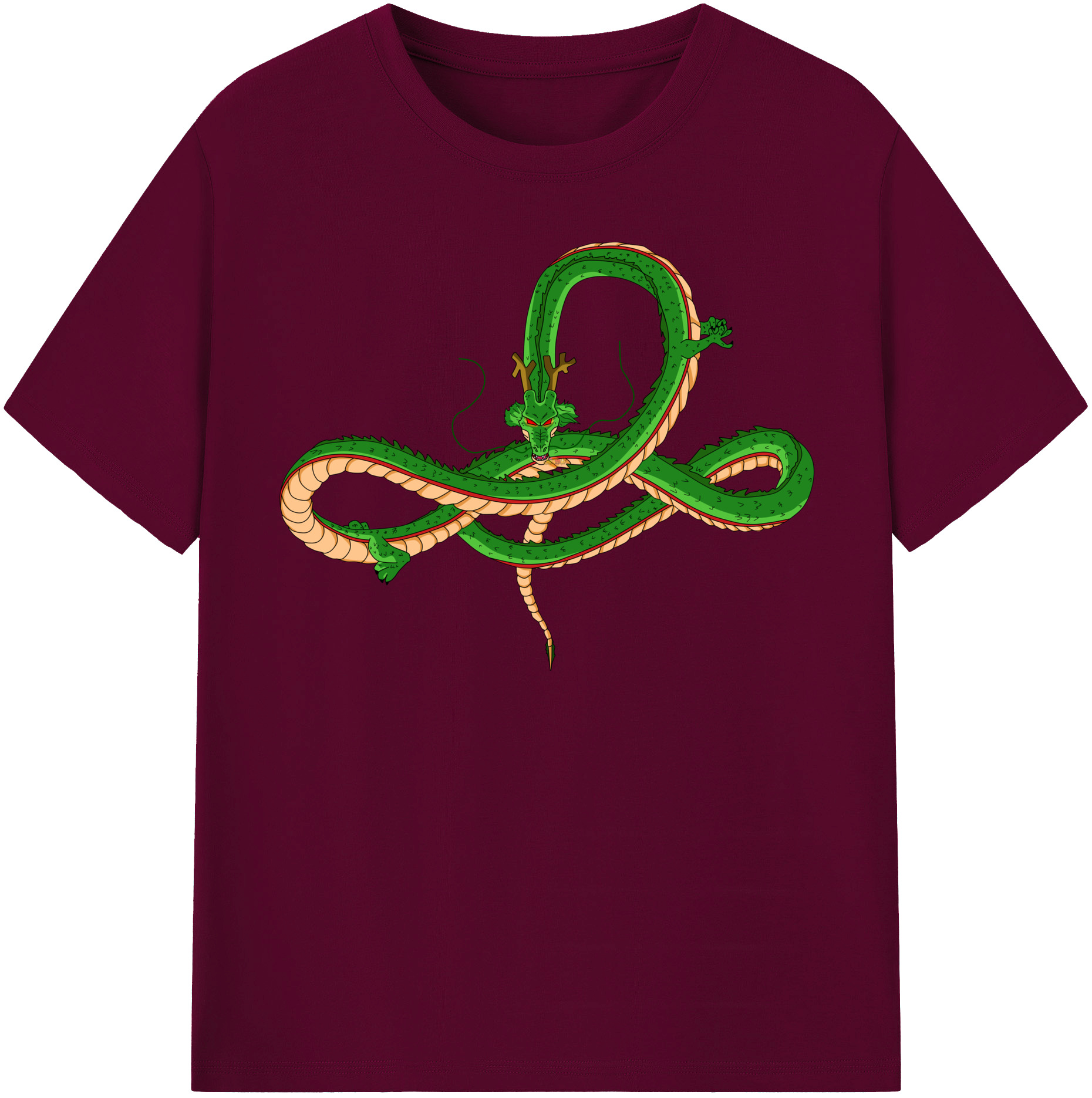 （画像用） ドラゴンボール 神龍 シェンロン DRAGON BALL Shenron レディースカジュアルプリントTシャツ（綿100％）